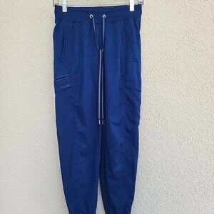 Purple Label Yoga by Healing Hands Navy Blue Women’s Scrub Jogger Pants Sz XS
